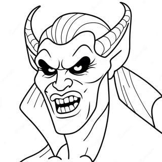 Demon Vampire Coloring Page 71204-56358