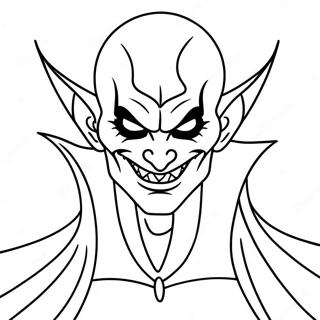 Demon Vampire Coloring Page 71204-56359