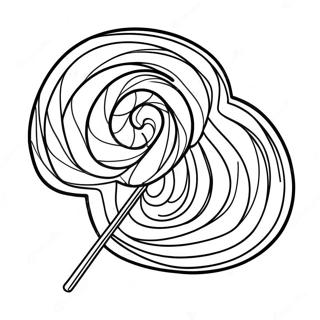 Colorful Swirl Lollipop Coloring Page 7131-5688