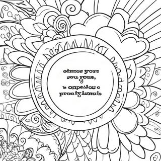 Positive Affirmations Coloring Page 71324-56464