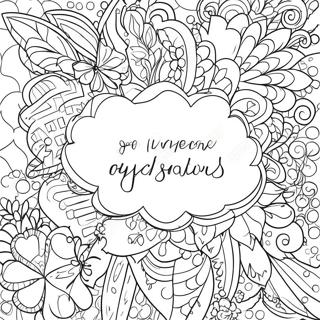 Joyful Affirmations Coloring Page 71325-56465