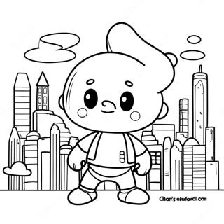 Charlie's Colorform City Coloring Pages