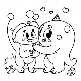 Love Monster Coloring Pages