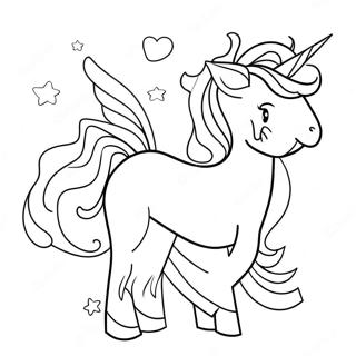 Unicorn Horse Coloring Pages