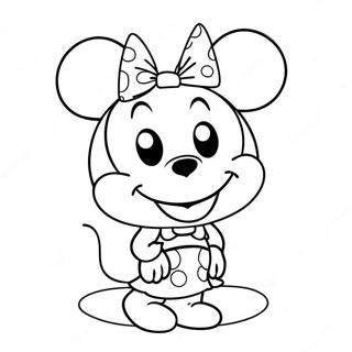 Minnie Bowtique Coloring Page 71394-56502