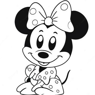 Minnie Bowtique Coloring Page 71394-56504