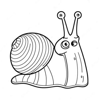 Cute Gary The Snail Coloring Page 7141-5682