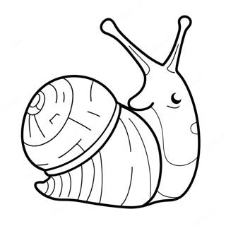 Cute Gary The Snail Coloring Page 7141-5683