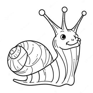 Cute Gary The Snail Coloring Page 7141-5684