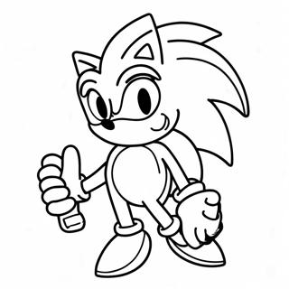 Fnf Sonic Coloring Pages