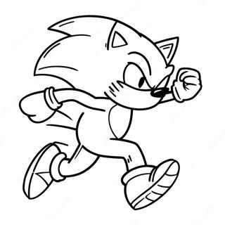 Sonic The Hedgehog Juoksee Nopeasti -Värityssivu 71435-56554