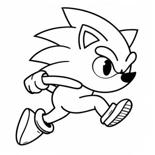 Sonic The Hedgehog Løper Raskt Fargeleggingsark 71435-56556