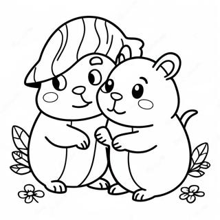 Hamster And Gretel Coloring Pages