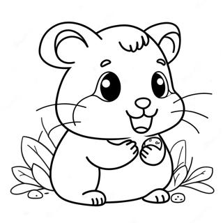 Cute Hamster And Gretel Coloring Page 71455-56559