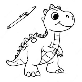 Gogo Dino Coloring Pages