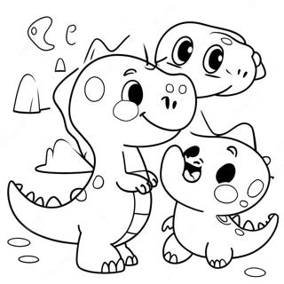 Gogo Dino Coloring Pages