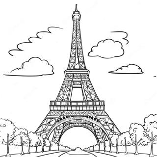 Paris Coloring Pages