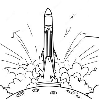 Spacex Rocket Launching Coloring Page 71514-56619