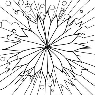 Colorful Starburst Explosion Coloring Page 71525-56633