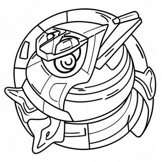 Beyblade Achilles Coloring Pages