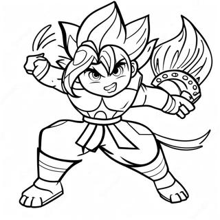 Beyblade Achilles Coloring Pages