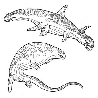 Mosasaurus Coloring Page 7160-5708