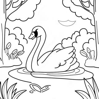 Swan Lake Coloring Pages