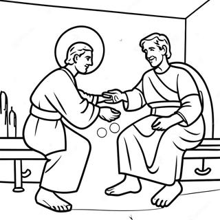 Acts 3 Miracle Healing Coloring Page 71654-56723