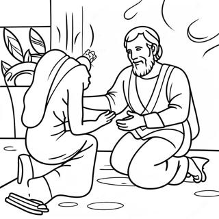 Acts 3 Miracle Healing Coloring Page 71654-56724