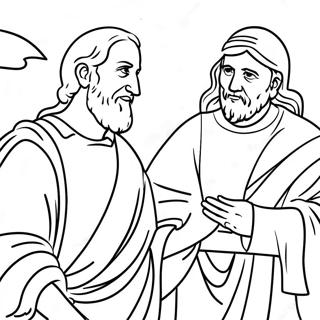 Acts 3 Peter And John Coloring Page 71655-56718