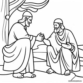 Acts 3 Peter And John Coloring Page 71655-56720