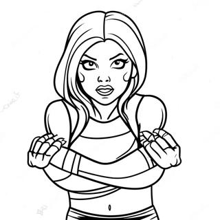 Alexa Bliss Coloring Pages