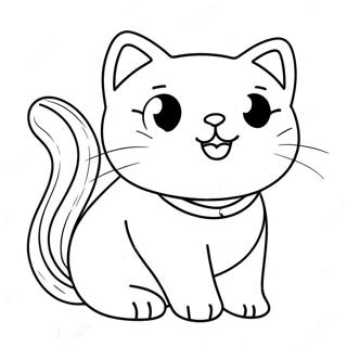 Kawaii Cute Cat Coloring Page 71694-56758