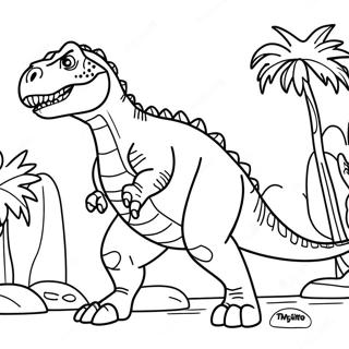 Giganotosaurus Jurassic World Dominion Coloring Pages