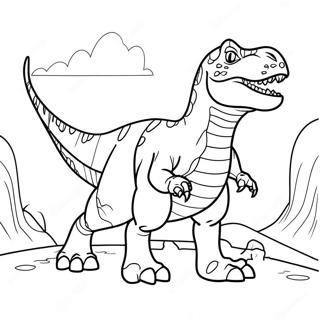 Giganotosaurus Roaring Coloring Page 71735-56789