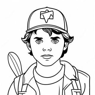 Stranger Things Steve Coloring Pages