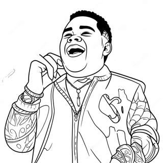 Kevin Gates Pagini De Colorat