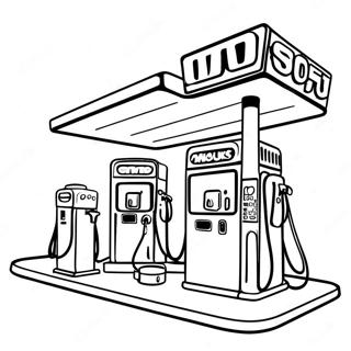 Gas Station Coloring Page 71804-56848