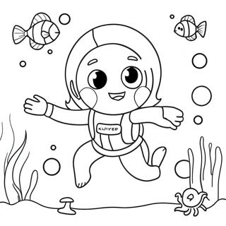 Deema Underwater Adventure Coloring Page 71925-56941