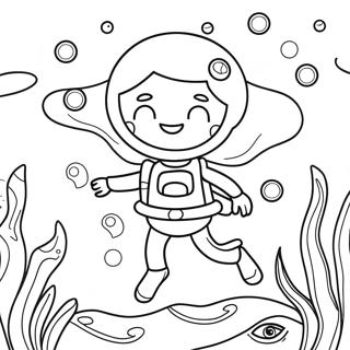 Deema Underwater Adventure Coloring Page 71925-56943