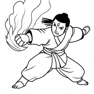 Neji In Dynamischer Kampfpose Ausmalbilder 71935-56950