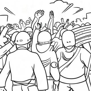 Riot Coloring Pages