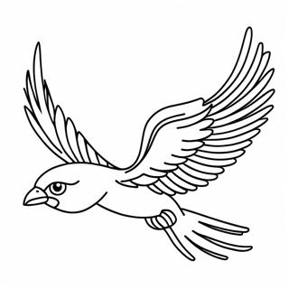 Majestic Thunderbird In Flight Coloring Page 71965-56986