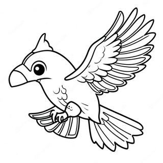 Majestic Thunderbird In Flight Coloring Page 71965-56987