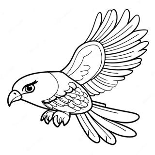 Majestic Thunderbird In Flight Coloring Page 71965-56988