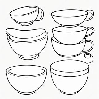 Colorful Mixing Bowls Coloring Page 71995-56995