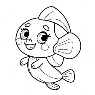 Oona Bubble Guppies Coloring Pages