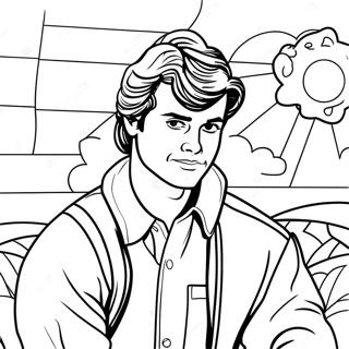 Steve Harrington Coloring Page 72024-57019