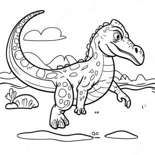 Baryonyx Coloring Pages