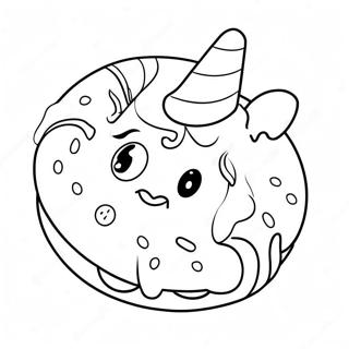 Unicorn Donut Coloring Page 72054-57046